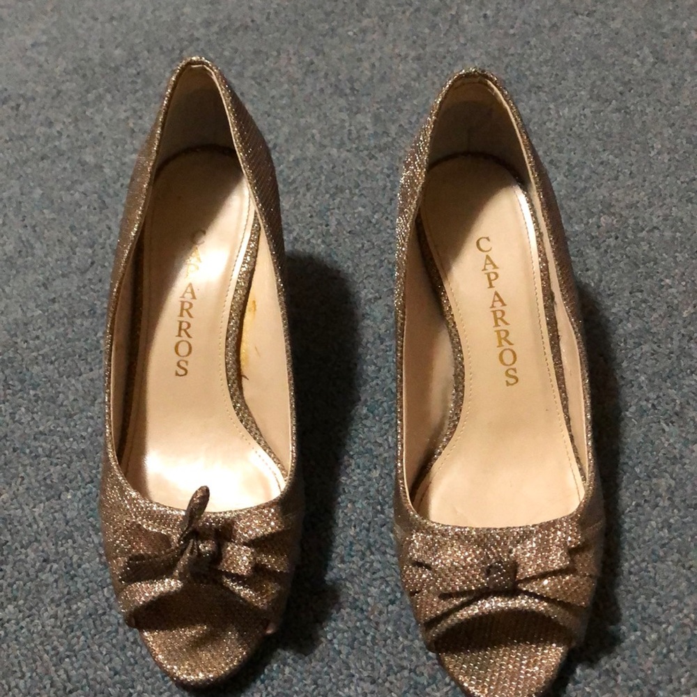 Gold Caparros heels